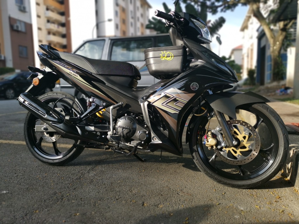 Yamaha Lc 135 V5 Black Matte Low Mileage 2018 Like New Motorbikes On Carousell