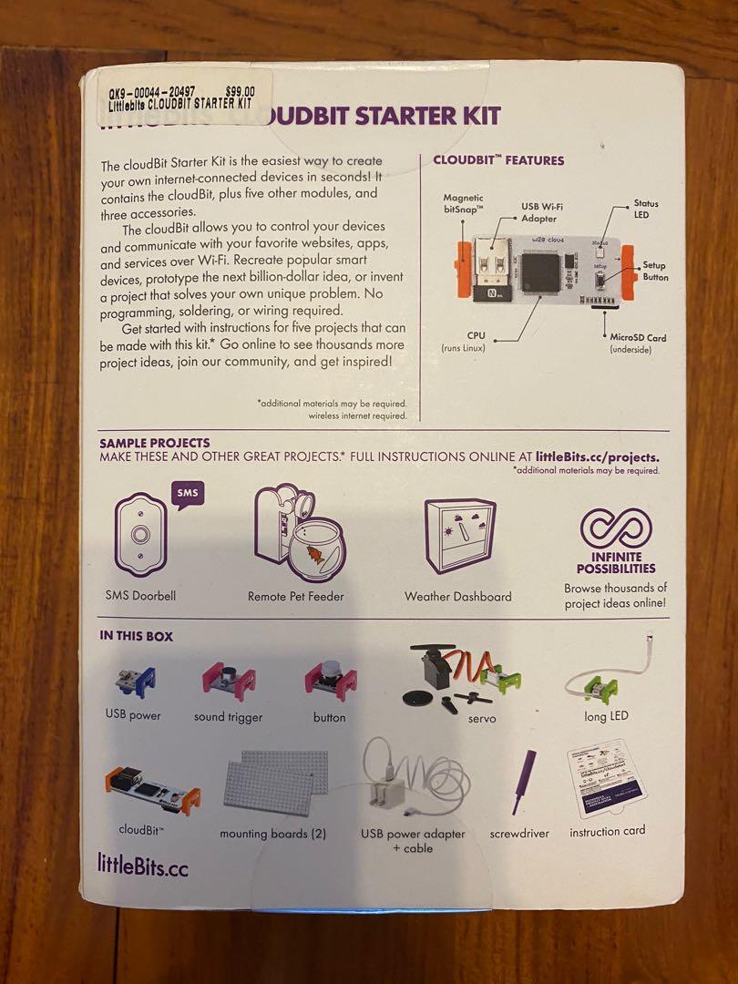 New] LittleBits Electronics Cloudbit Starter Kit - STEM learning