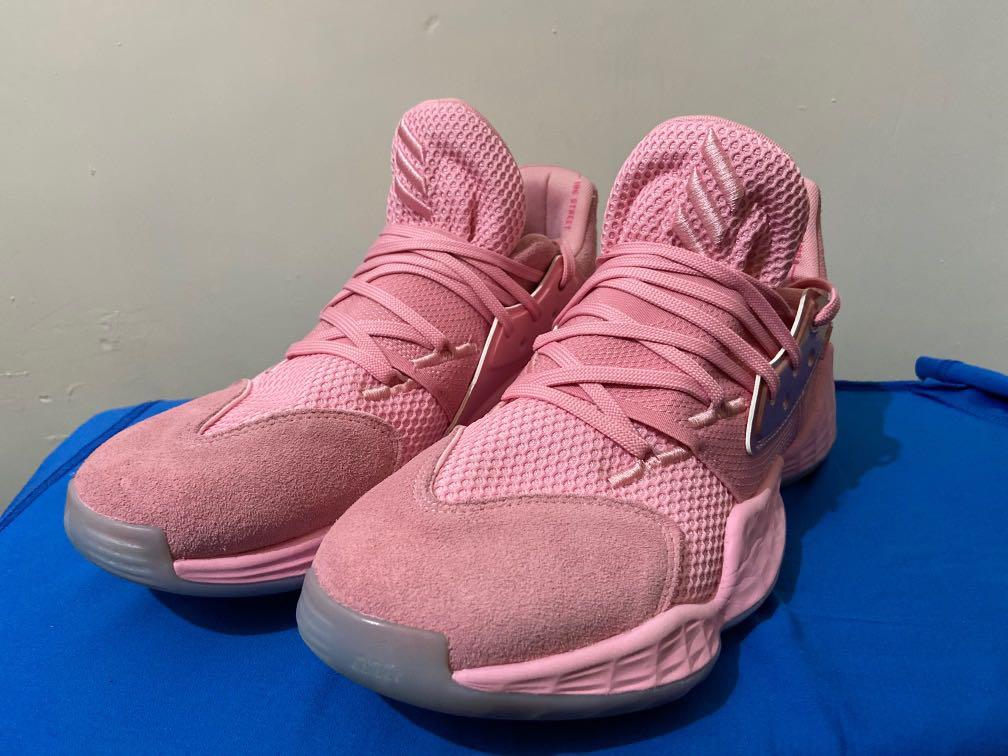 Adidas James Harden pink signature shoes, 男裝, 鞋, 西裝鞋- Carousell