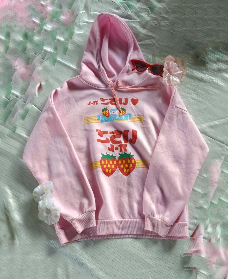 pastel pink hoodie women's