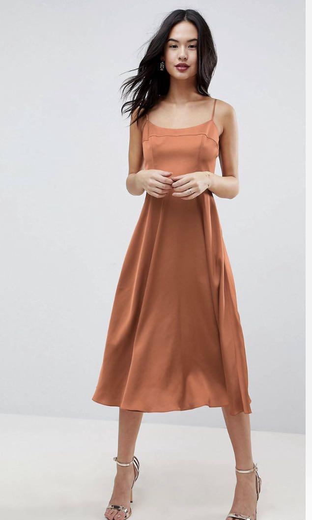 Square neck cami dress best sale