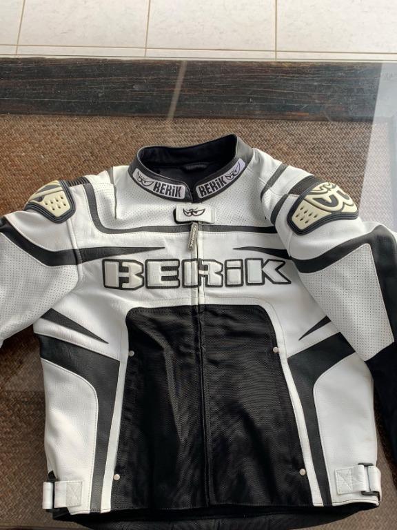 White leather motorcycle jacket deals