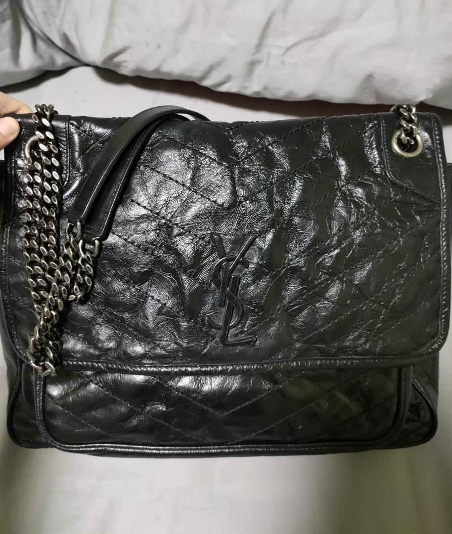 niki large in crinkled vintage leather