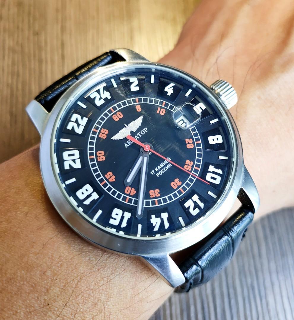 Aviator 24 deals hour watch