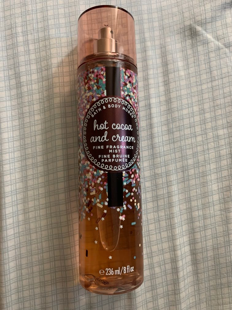 Bath and Body Works Hot Cocoa and Cream fine fragrance mist, Beauty