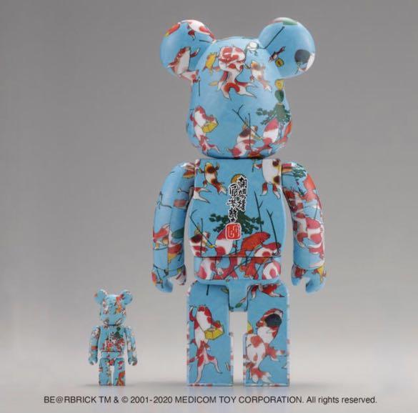 BE@RBRICK 歌川国芳「金魚づくし」 100% ＆ 400% 8個セット-