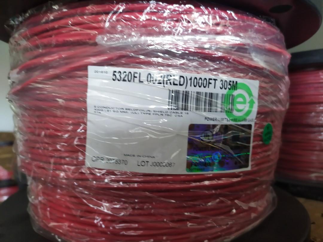 belden 5220FL fire alarm cable AWG 16 2 C (Category: Cables & Adaptors) located in Quezon City. Submitted by networkelectricalrefacu (Listing ID 1055164353, Image 2). Description: Belden fire alarm cable awg16, 2 conductors, pure copper, bedfoil shield tape, pvc insulation, with rip cord.
