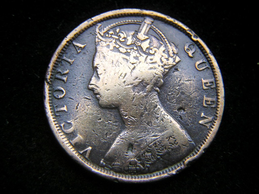 BRITISH HONG KONG ~ 1901年英屬香港一仙(Cent)銅幣(英女皇維多利亞像