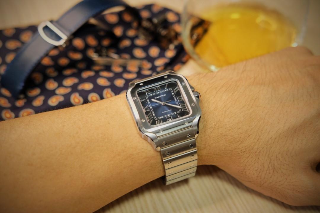 Cartier Santos Gradient Blue