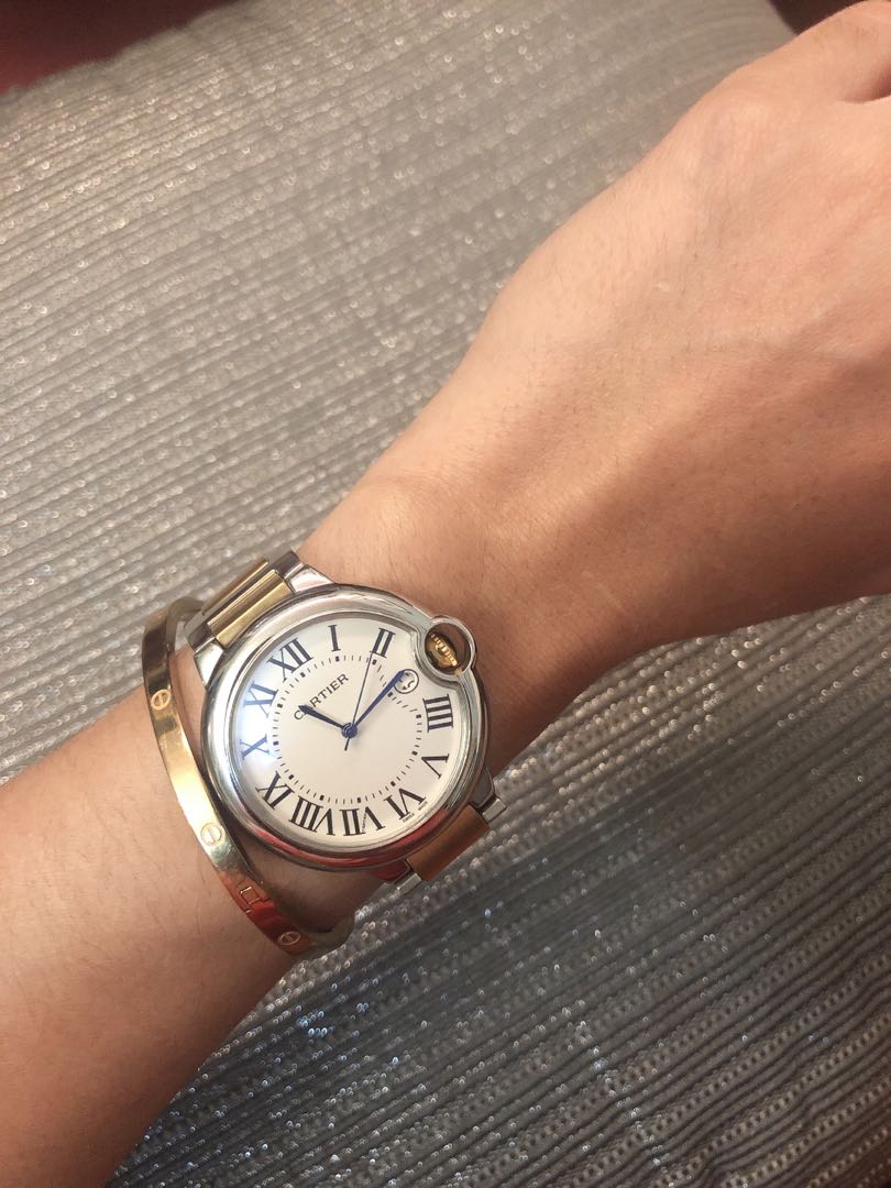 cartier watch two tone