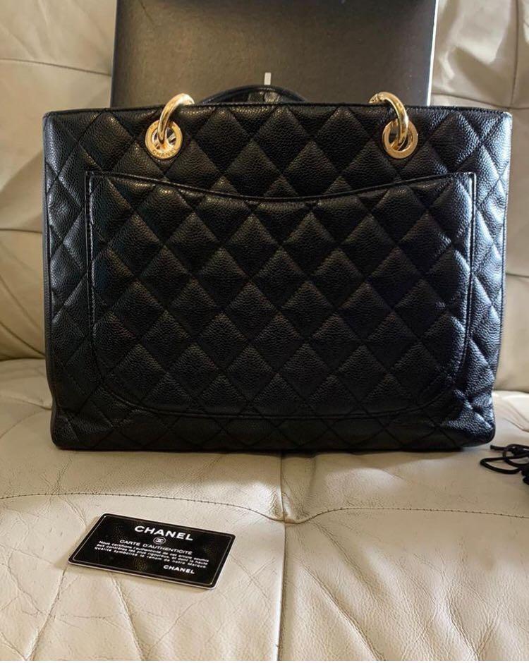 Chanel classic gst tote sale bag