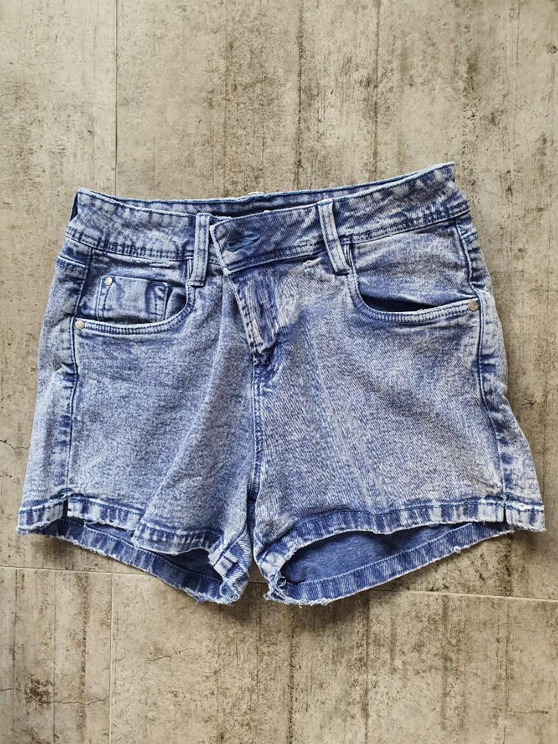 Low rise denim shorts clearance