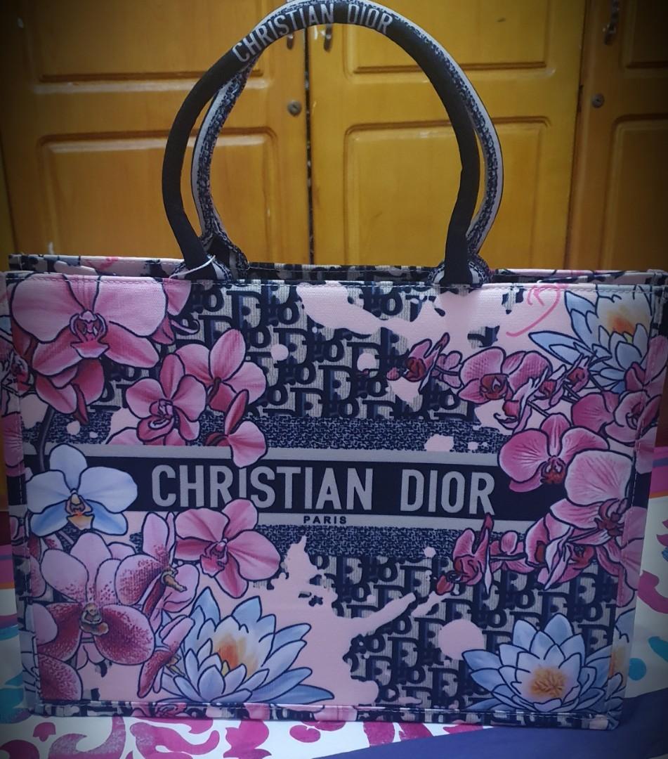 Christian Dior White Limited Edition Flower Accents Book Tote  Votre Luxe