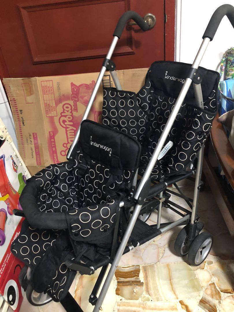Double stroller kinderwagon Babies Kids Going Out Strollers on Carousell