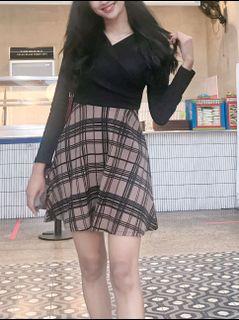 #bersihakhir DRESS PRELOVED BLACK BAHAN STRETCH