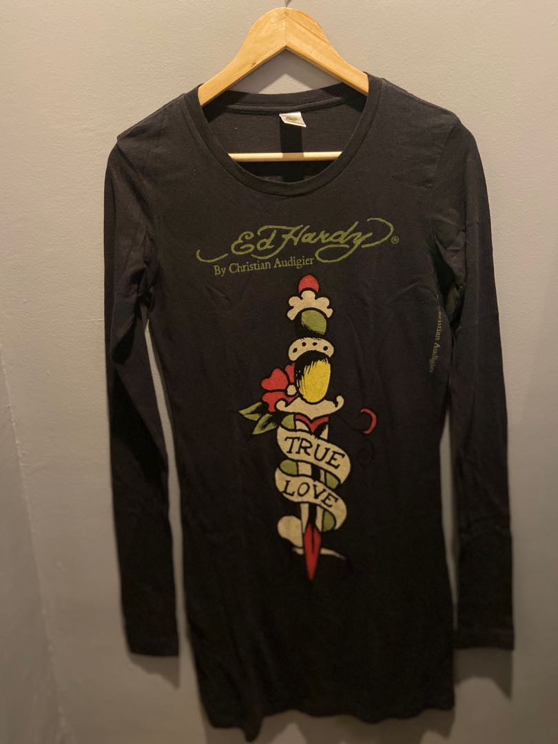 Ed Hardy Y2k Long Sleeve, Women's 