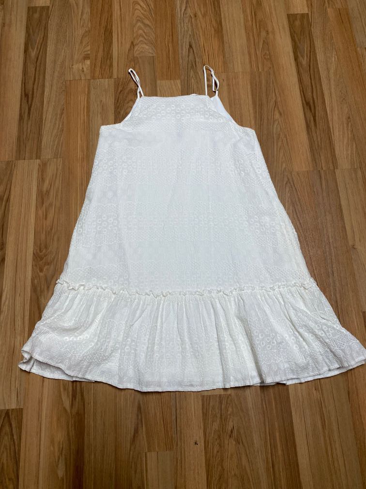Fayth Crochet White Dress - L size, Women's Fashion, Dresses & Sets ...