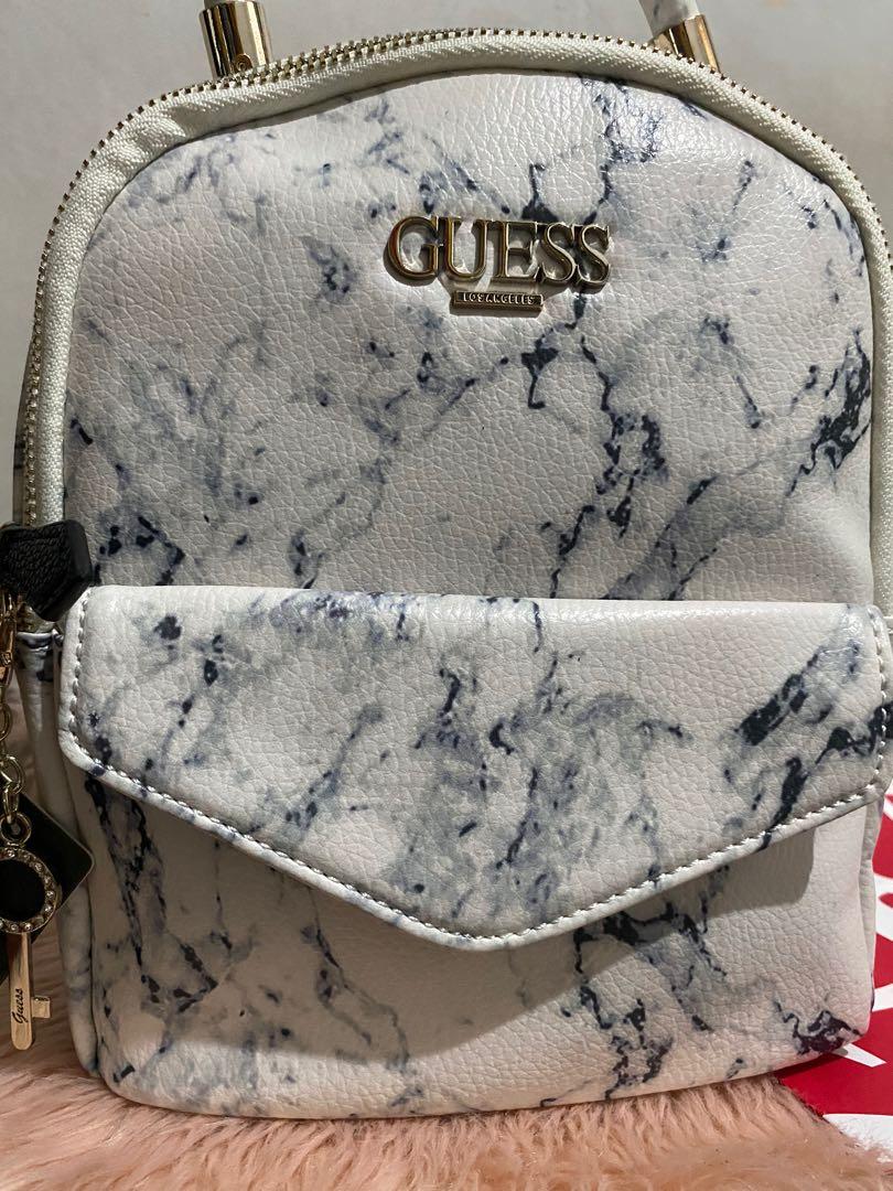 Guess Marble Catalina Convertible Mini Backpack Crossbody