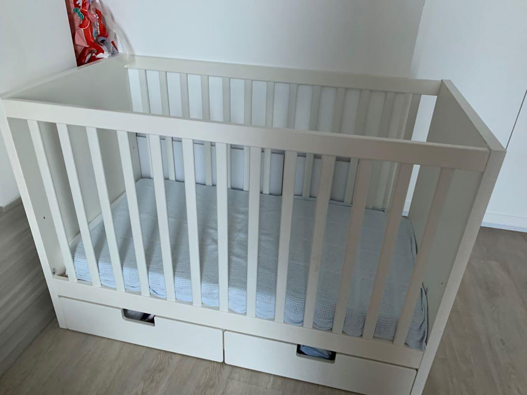 Ikea cot with drawers crib, Babies & Kids, Baby Nursery & Kids