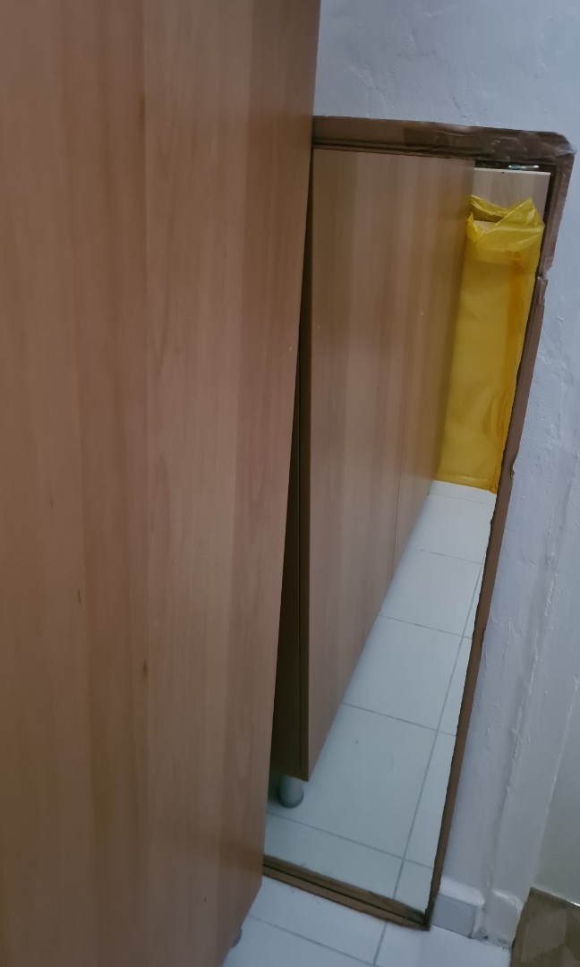 Ikea Frameless Mirror, Free Items on Carousell