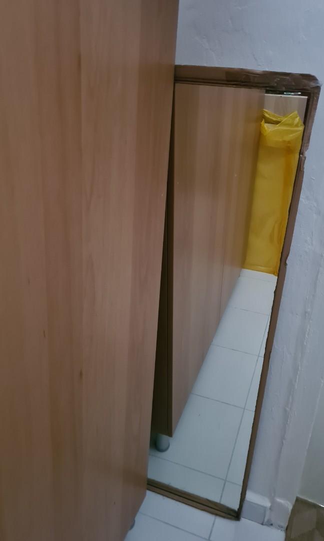 Ikea Frameless Mirror, Free Items on Carousell