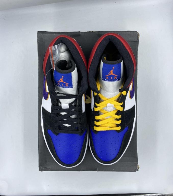 Jordan 1 Mid Lakers Top 3 Men S Fashion Footwear Sneakers On Carousell