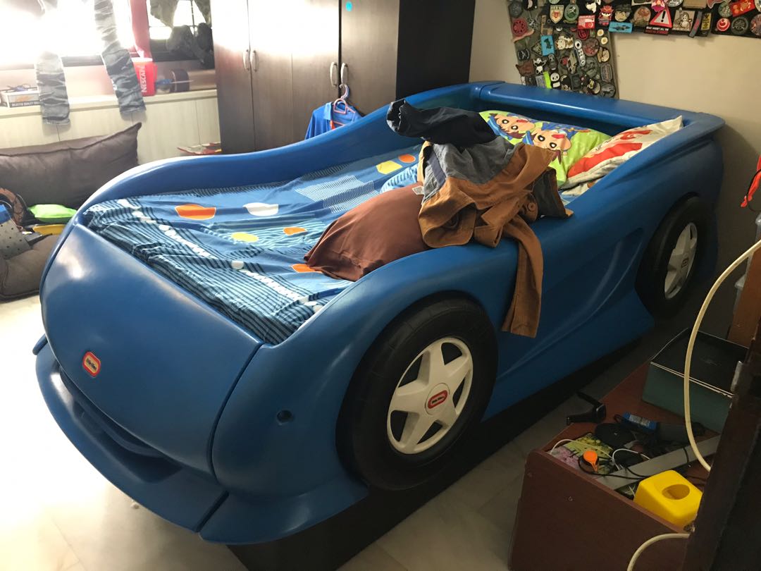 Little tikes car bed single size, Babies & Kids, Baby Nursery & Kids Furniture, Childrens