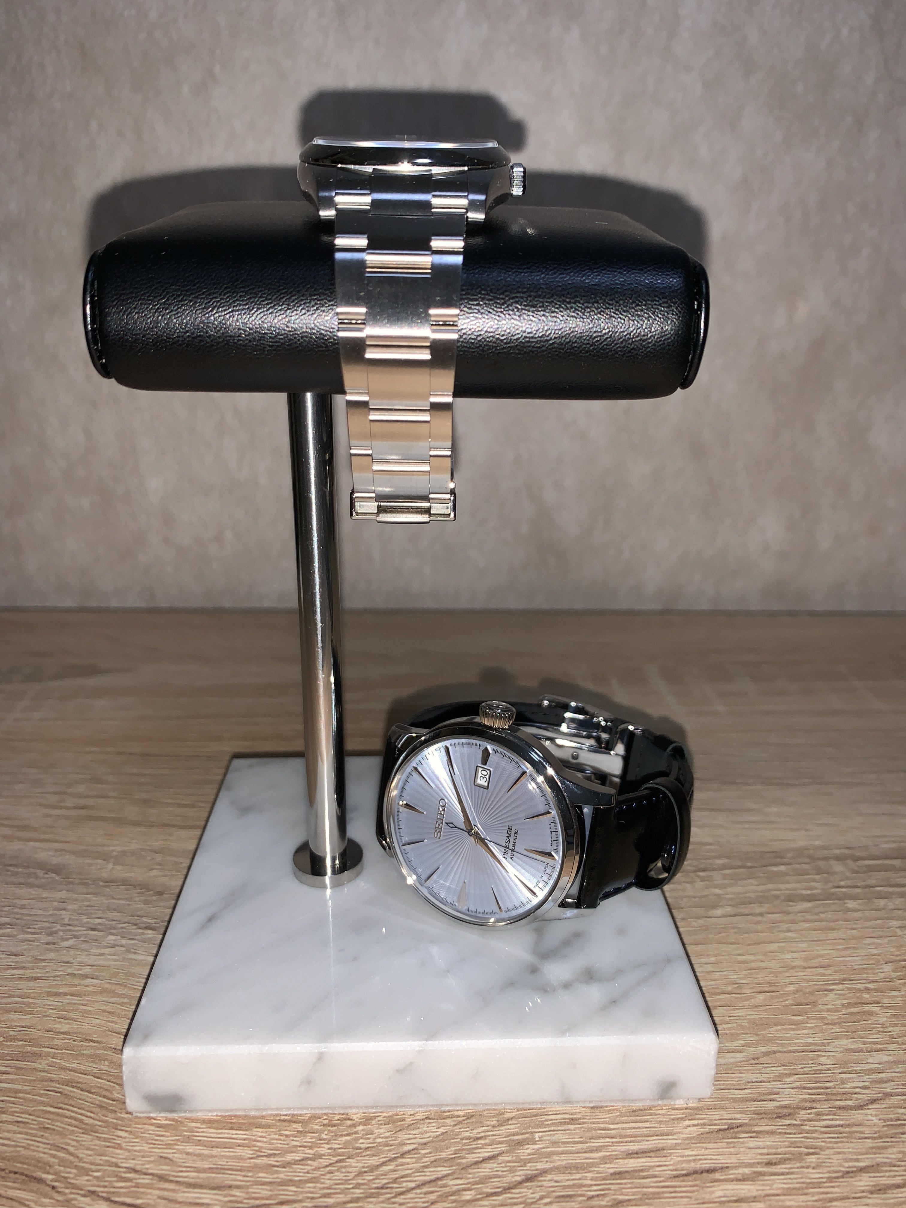 Currently OOS White Marble Watch Stand Luxury Watches on Carousell