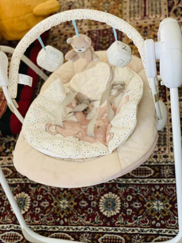 Mothercare Teddy s toy box baby swing Babies Kids Babies