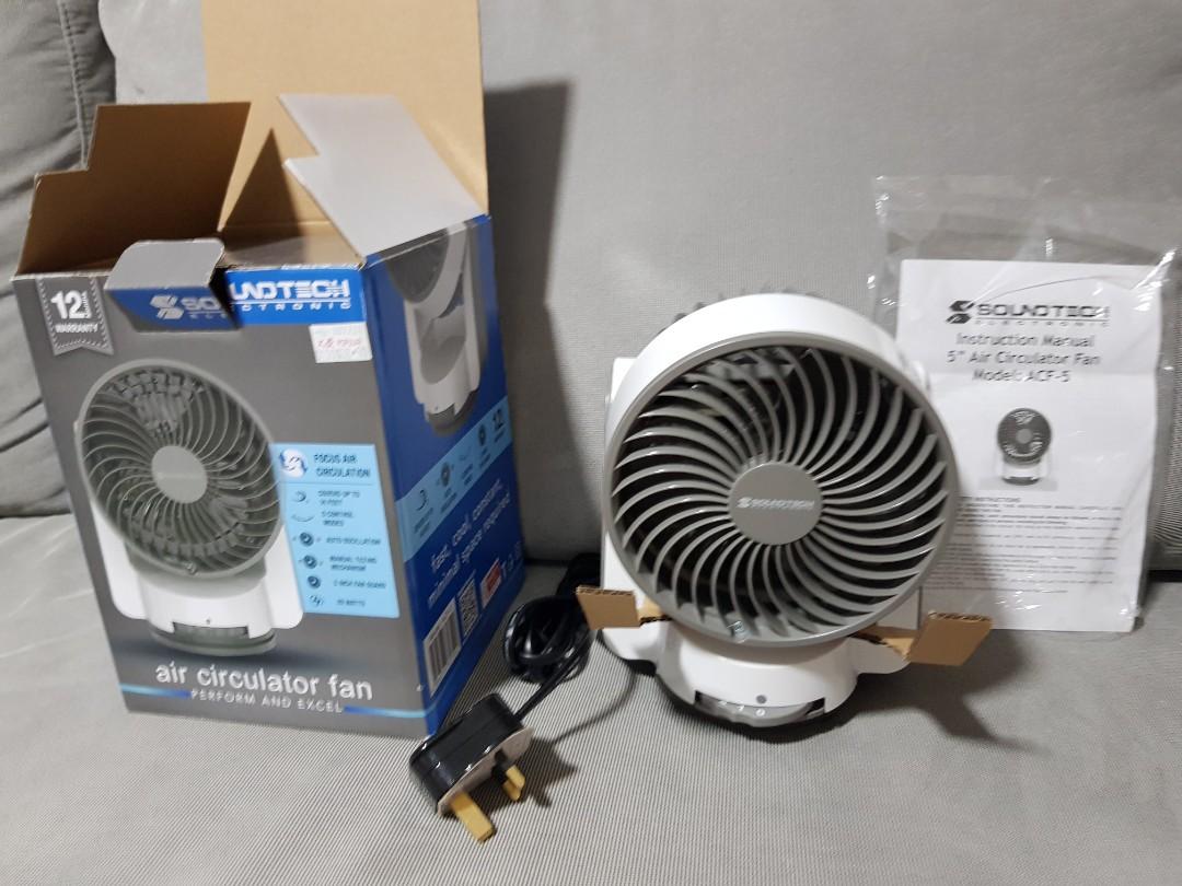 [33.3 cheaper] SoundTech ACF5 Air Circulation Fan, Furniture & Home
