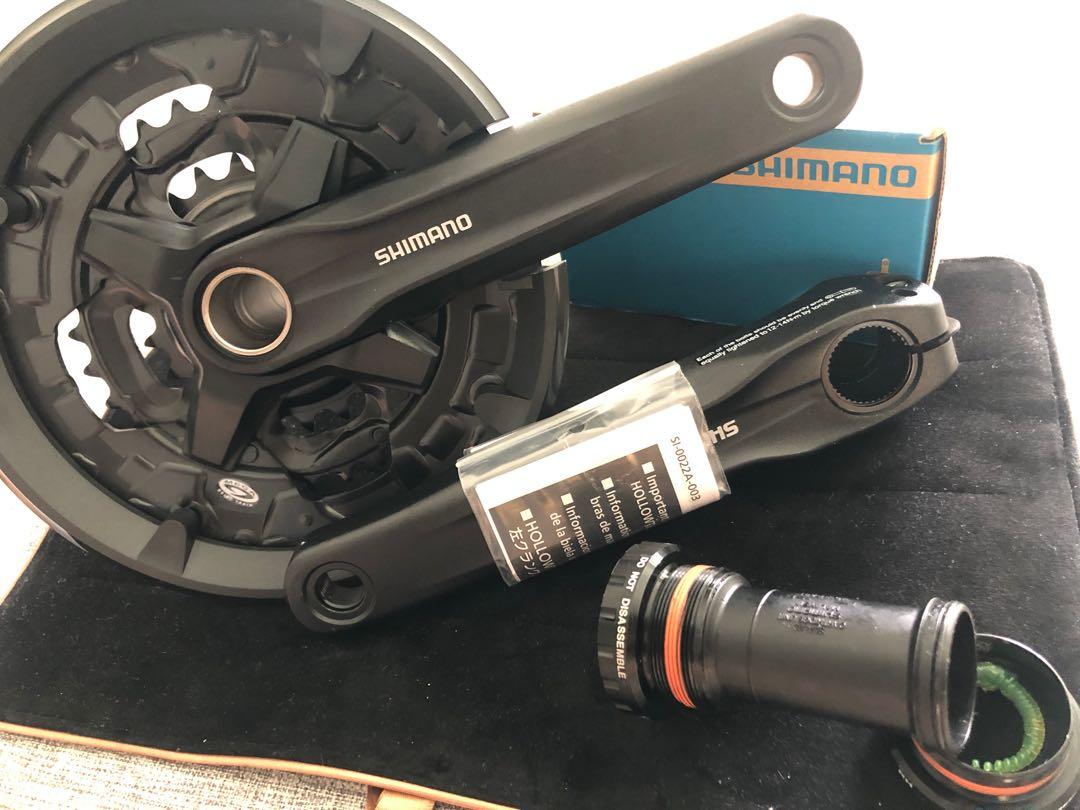 New Stock Shimano MT210 3x9 speed Crankset with MT500 Bottom Bracket Sports Equipment Bicycles Parts Parts Accessories on Carousell