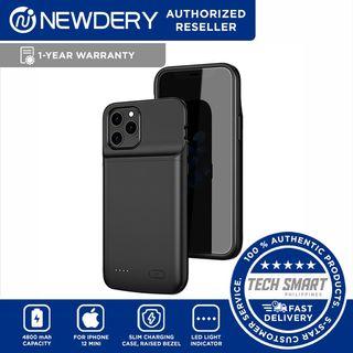 NEWDERY Battery Case for iPhone 12 mini Slim Rechargeable Extended Battery Charging Charger Case with Raised Bezel, Adds 100% Extra Juice, Support Wire Headphones