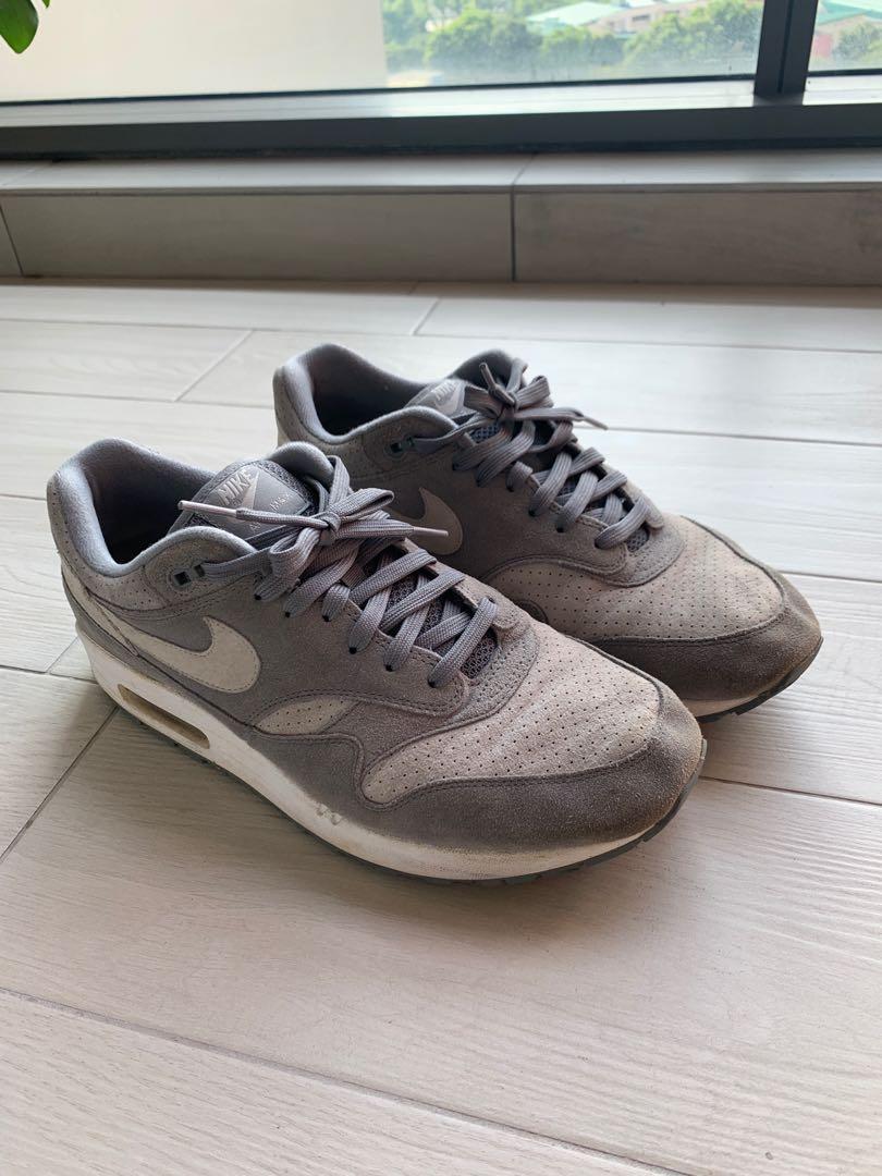 Nike Air Max 1 Grey, Men's Fashion, Footwear, Sneakers on Carousell