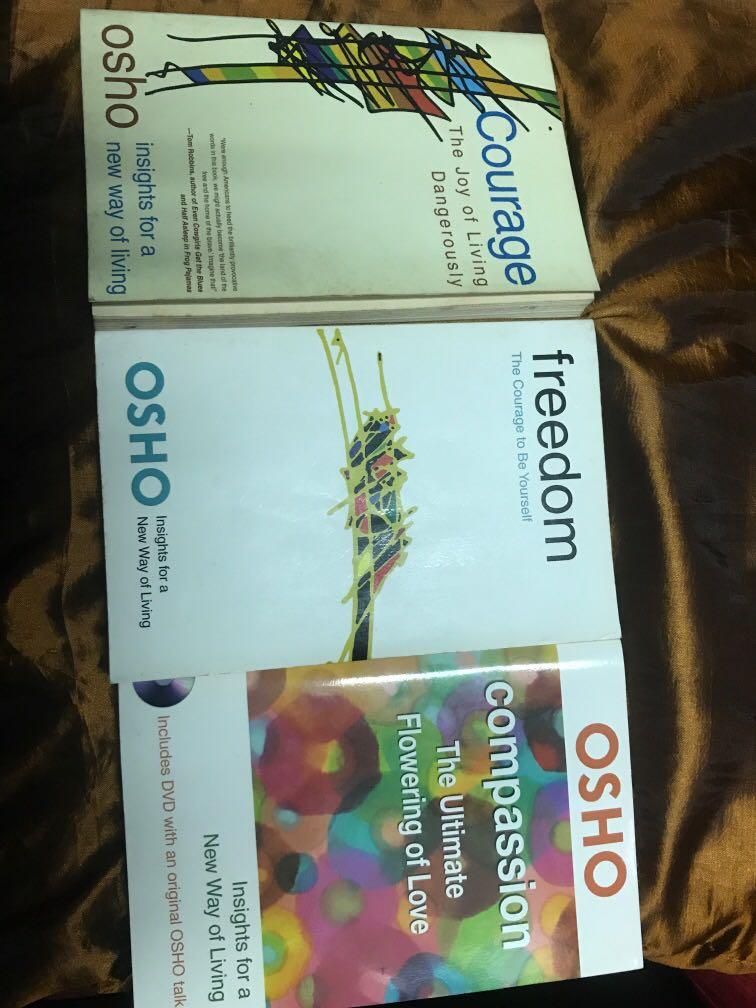 Osho Insights For A New Way Of Living Courage Freedom Compassion Books Books On Carousell