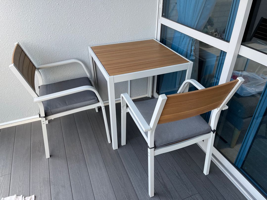 outdoor table 2 chairs furniture home living furniture tables sets on carousell