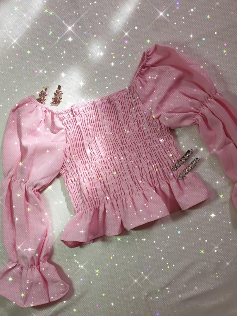 Elasticated Shoulder - Pink Shades main image 1