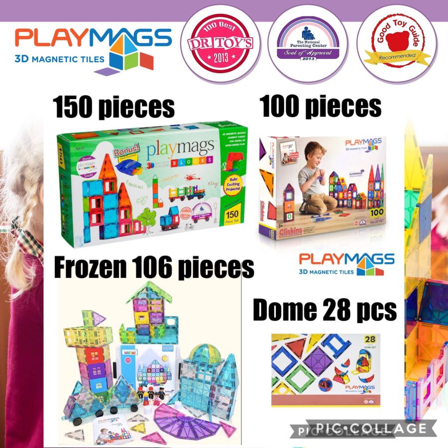 Playmags 100 150 pieces 106 Frozen Dome set Authentic