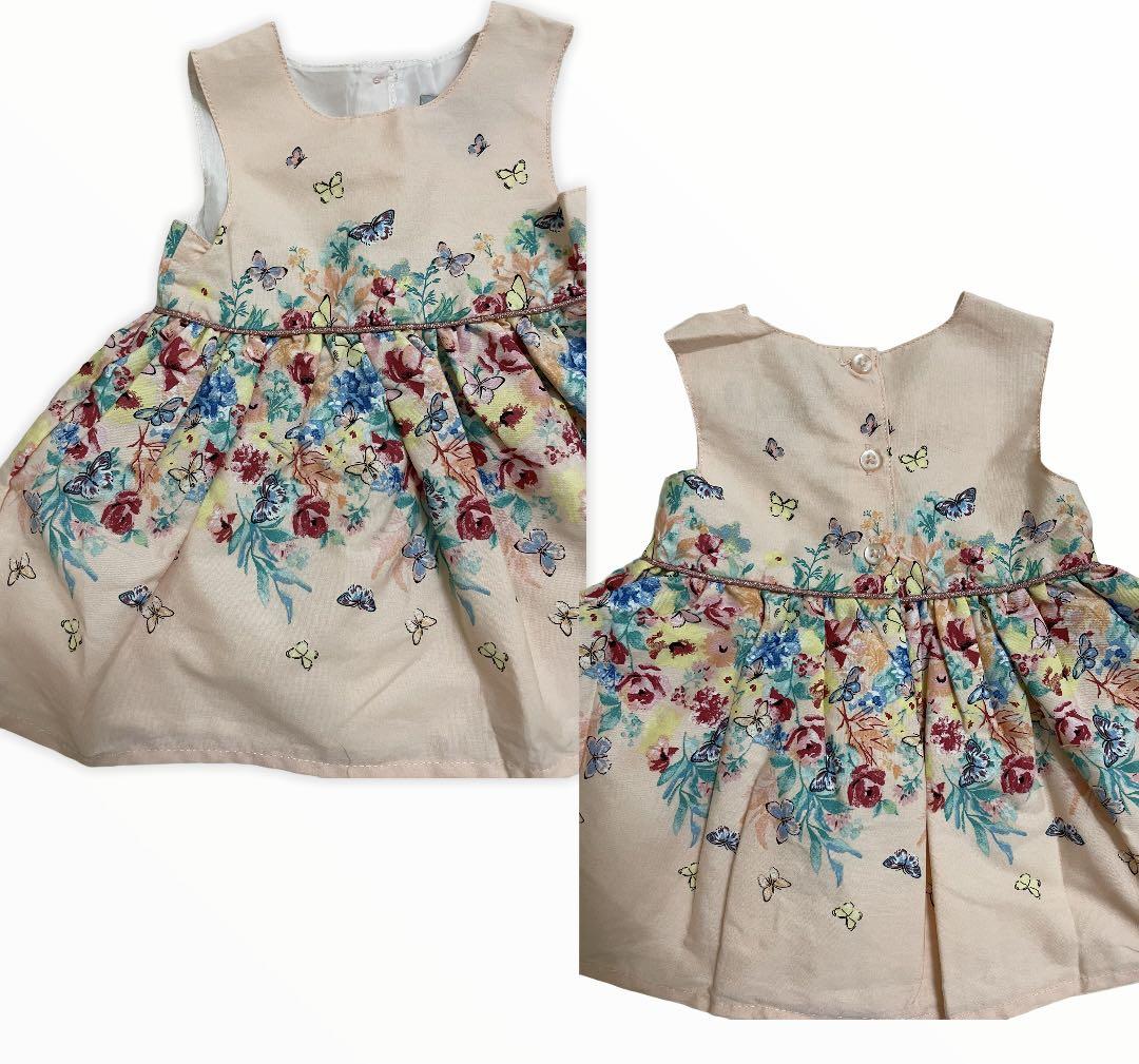 Primark Girl Dress peach spring flower