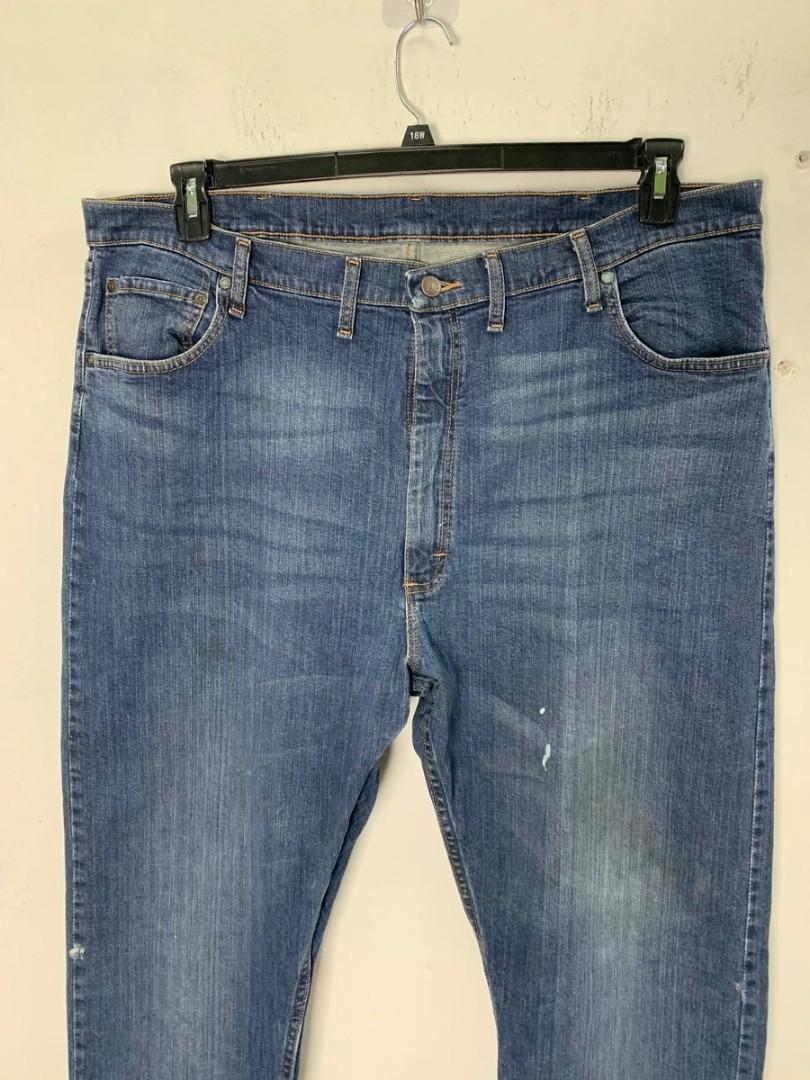 saiz 42 Wrangler denim jeans vintage seluar #2876, Men's Fashion ...