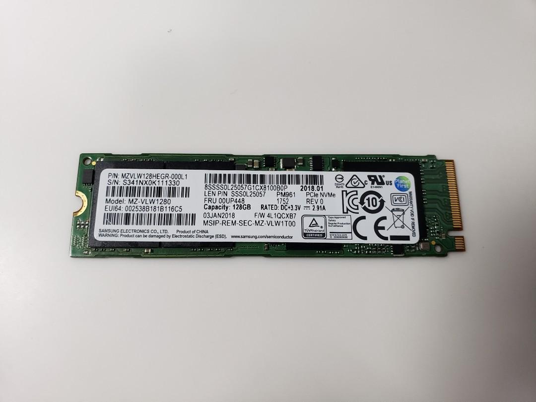 Samsung PM981 PCIe NVMe SSD 128GB, 電腦＆科技, 電腦周邊及配件, 硬