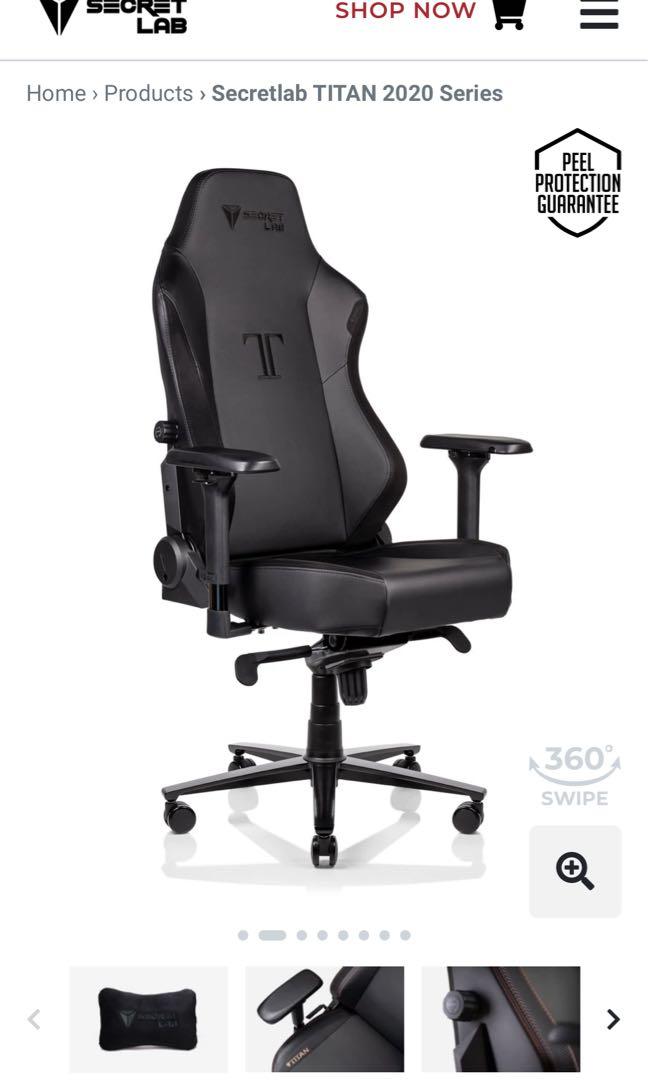 Secret lab titan black outlet