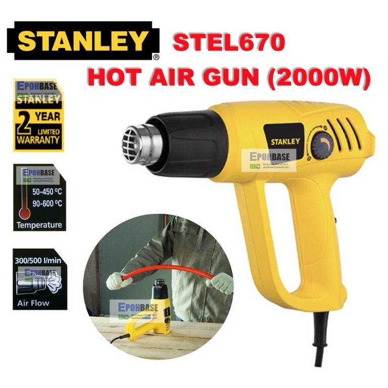 STANLEY STEL670 Heat Gun Hot Air Gun Blower 2000W (Latest price with 20 discount), TV & Home
