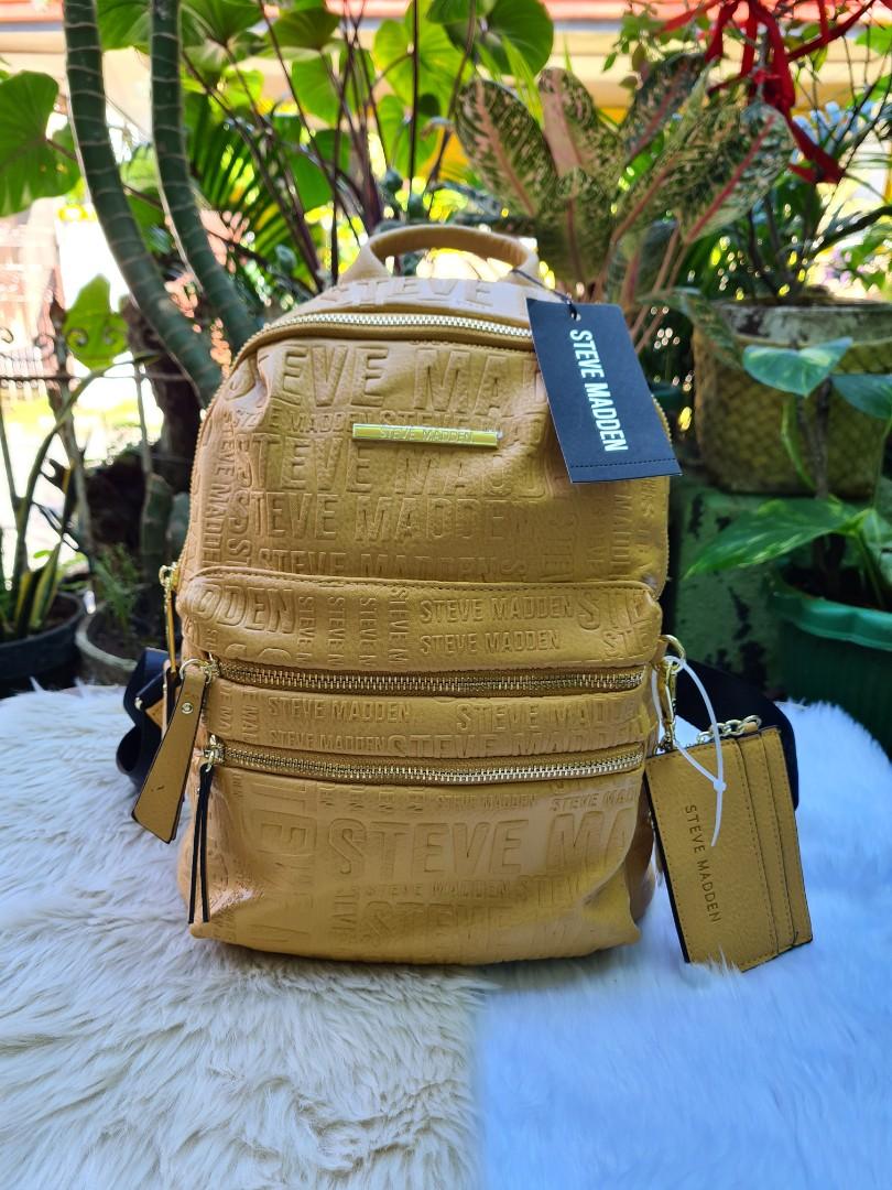 Steve madden yellow backpack hotsell