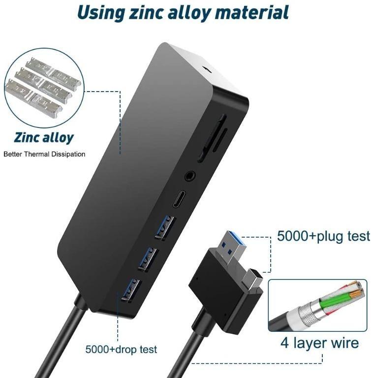 Surface Docking Station for Surface Laptop 1 Laptop 2 Rocketek Dock