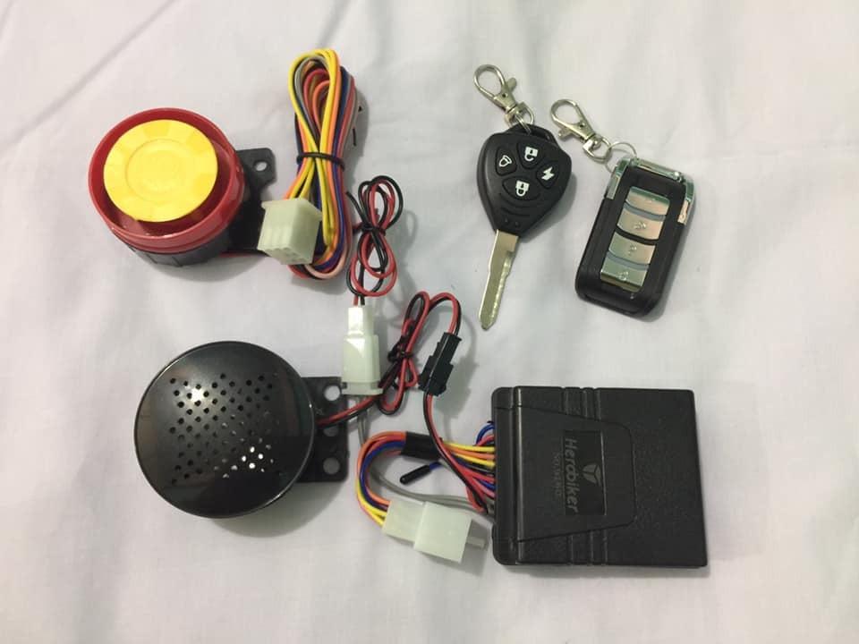 Talking alarm clearance for motorcycle