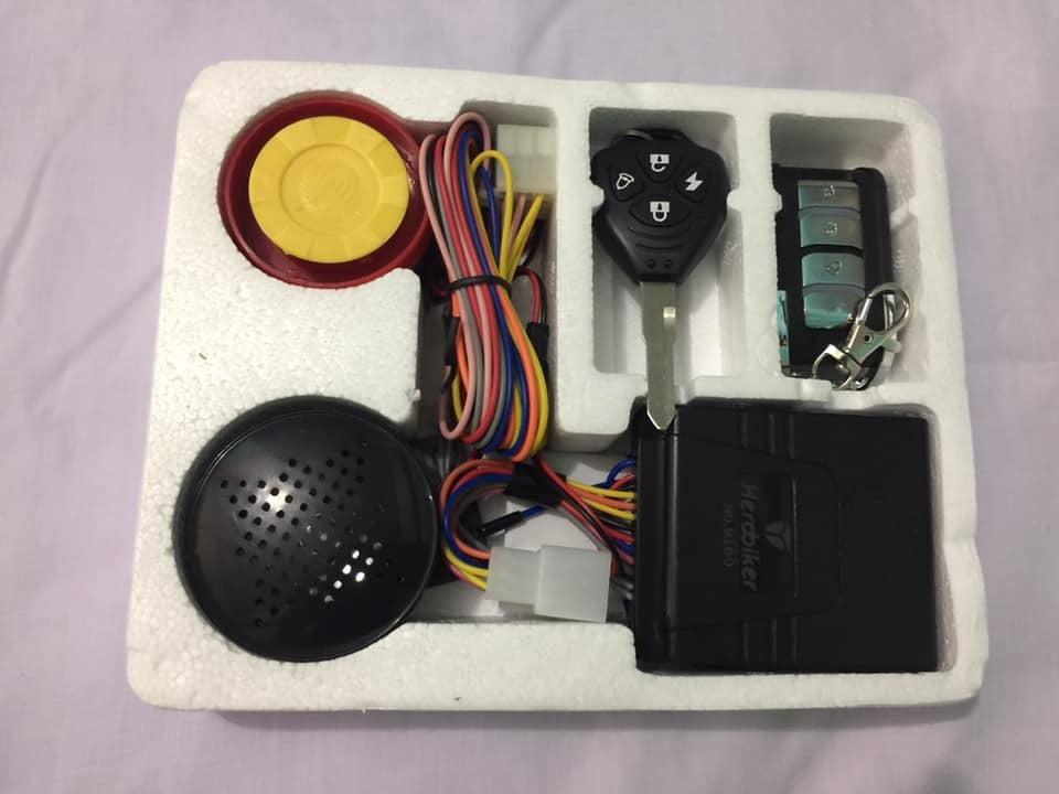 Talking alarm clearance for motorcycle