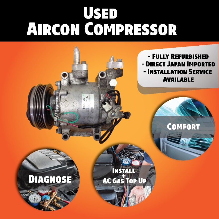 Used Aircon Compressor, Car Accessories, Accessories on Carousell