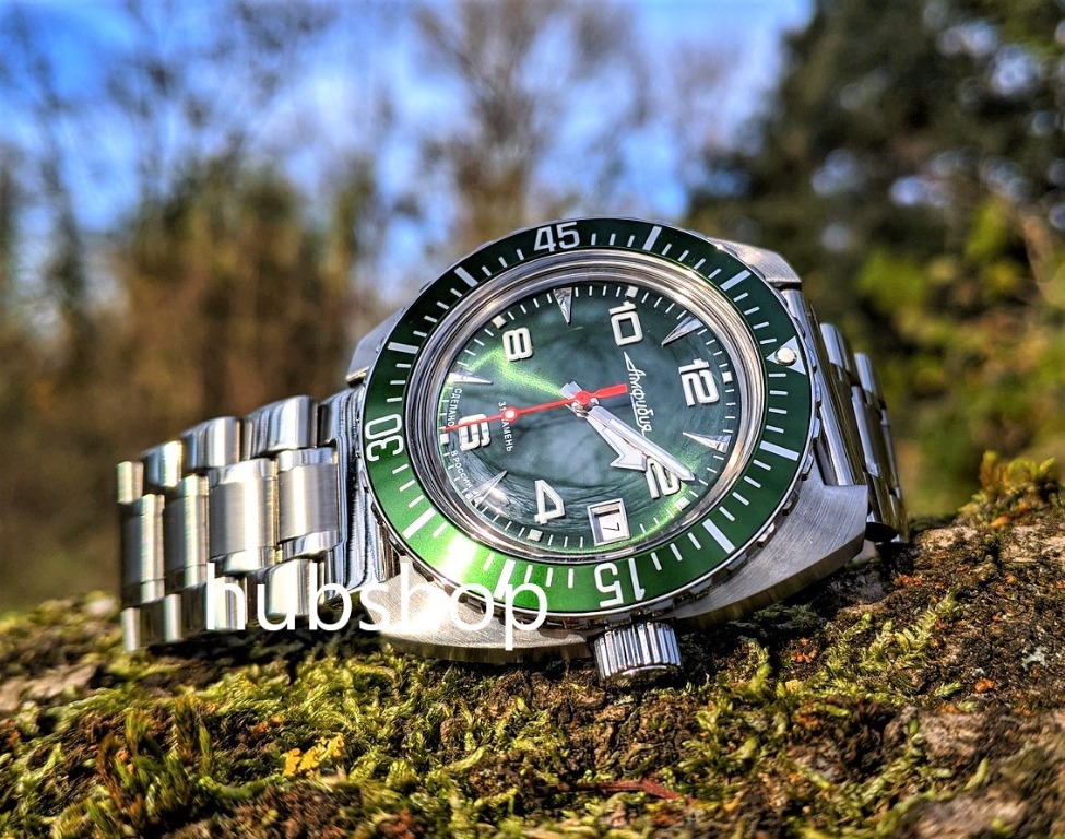 Vostok Amphibia Blue or Green Diver 200 M Water Resistant