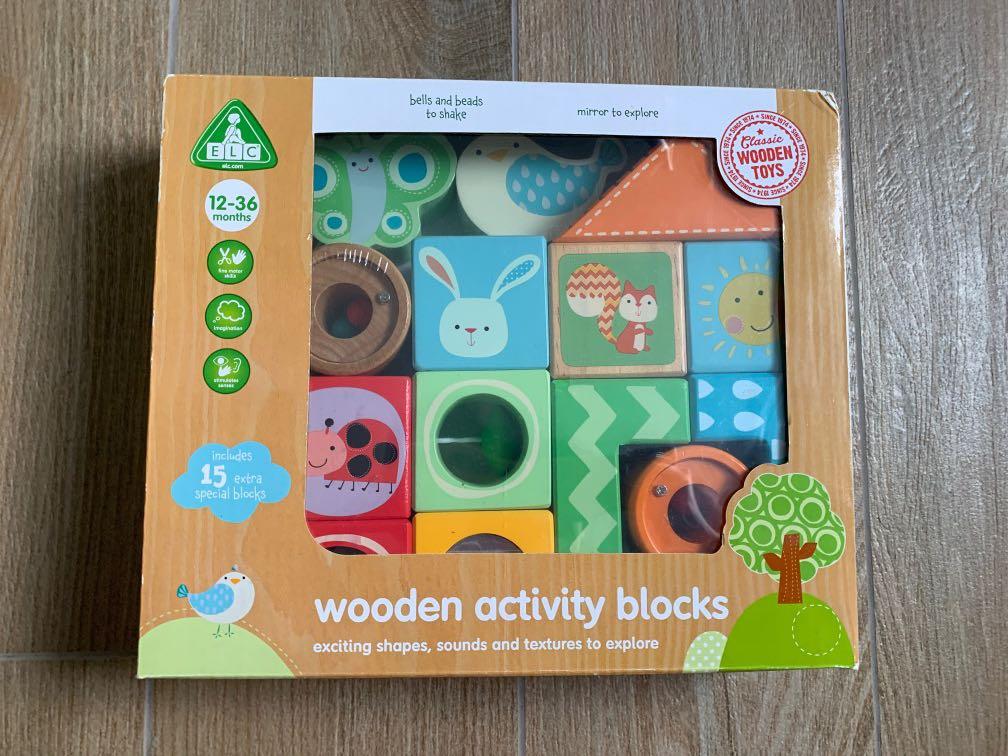 Wooden Activity Blocks, Babies & Kids, Baby Nursery & Kids Furniture ...