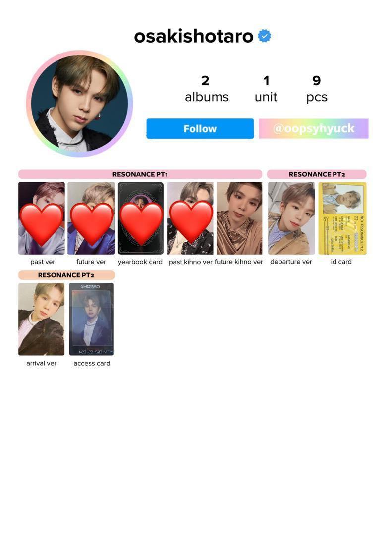 Wtb Nct 2020 Shotaro Photocard K Wave On Carousell Fill out the form below to update the template. wtb nct 2020 shotaro photocard k wave